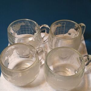 Vintage Nestle World Glass Mug's Cottagecore Grandmacore